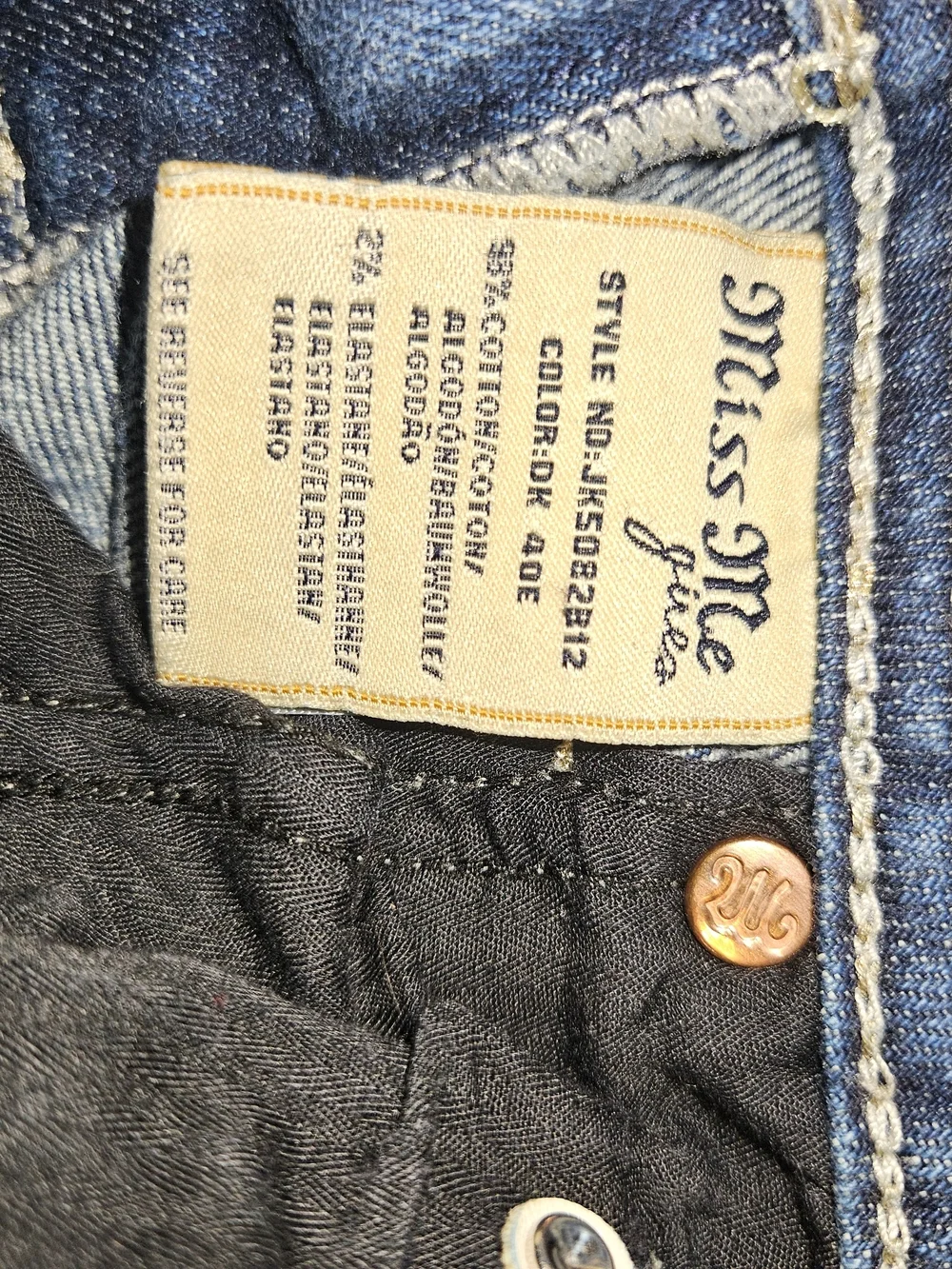 Miss Me Medium Blue Denim Jeans with Embroidered Wing Pockets